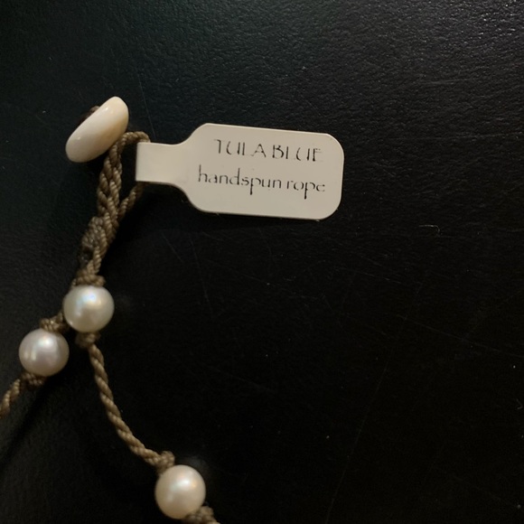 Tula Blue freshwater pearl wrap necklace - Picture 2 of 3